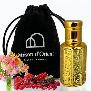 Pure Radiance Perfume Oil 12 mL Fruity Floral with Black Currant Jasmine and Vanilla. Alcohol Free Long Lasting Oil, Compliment Magnet