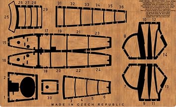 HGW 548038 1/48 Decal for Albatros D.V/D.Va Eduard Light Wood Natural Imitation