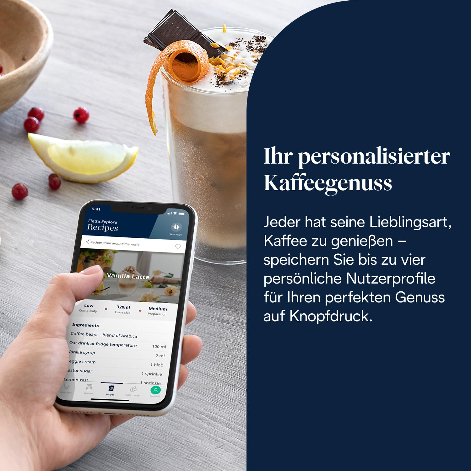 De’Longhi Eletta Explore Kaffeevollautomat mit LatteCrema, 50 Getränke, Cold Brew, Touch-Display, Dunkelgrau ECAM452.67.G
