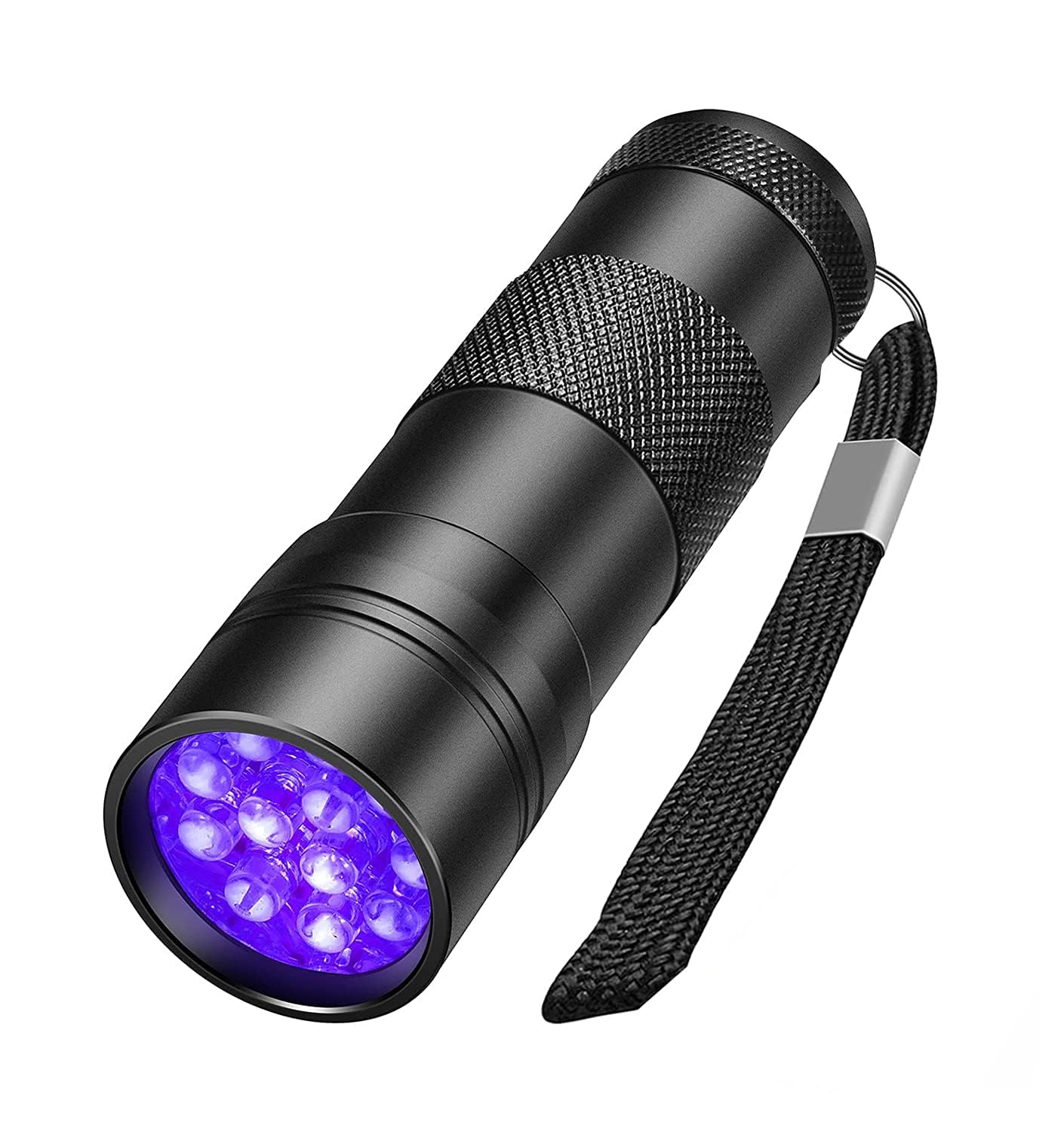 Eis 395NM UV Light Torch 12 LEDs UV Portable Flashlight Jade Appraisal Light Detector Lamp, Also Used for Leak, Pet Urine, Bed Bug, Scorpion, Hotel-picture-0