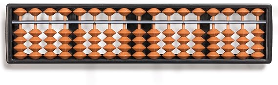 Yellow Mountain Imports Digit Standard Abacus 27 centimeters - Professional 17 Column Soroban Calculator (Functional and Educational Learning Tool)