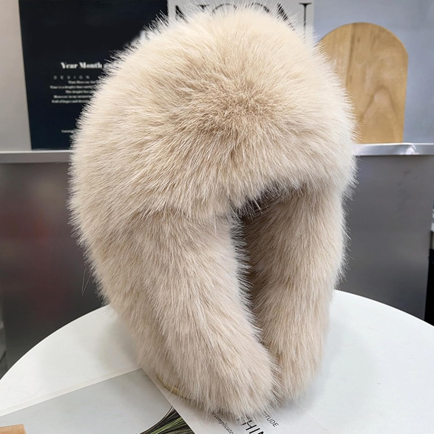 Luxury Ear Protections Hat Featuring Plush Design Windproof Cap Winter Warmth Lightweight Travel Ready Travel Hat