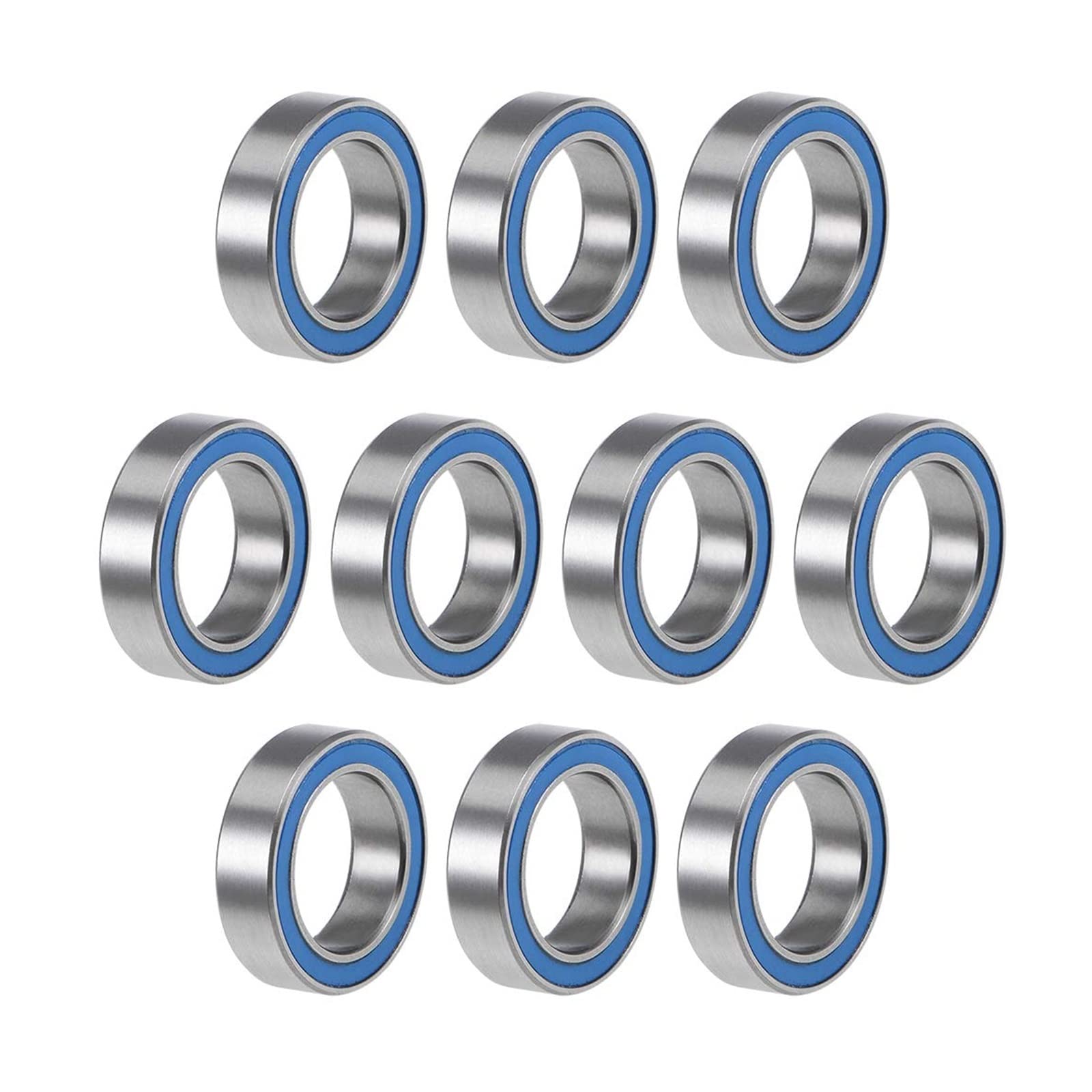 10/100PCS 6700ZZ 6700 2RS RS 6700-2RS 10x15X4 Mm Guarnizione in gomma in miniatura Cuscinetto a sfere a gola profonda ABEC-5 (Size : ABEC 5, Color : 100PCS_6700 2RS BLUE)
