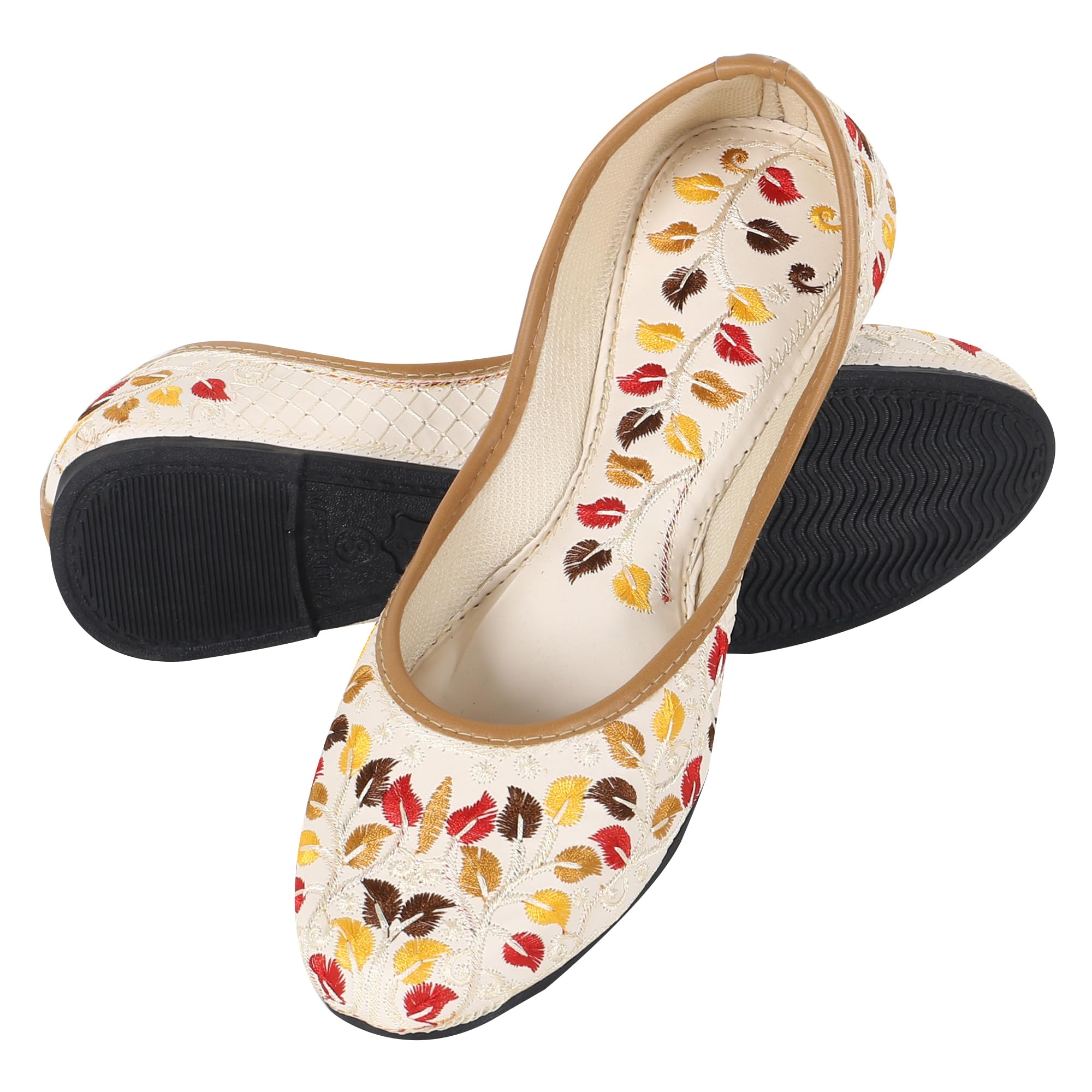 Ethnic Traditional Embroidered Rajasthani Juti Phulkari Jutti