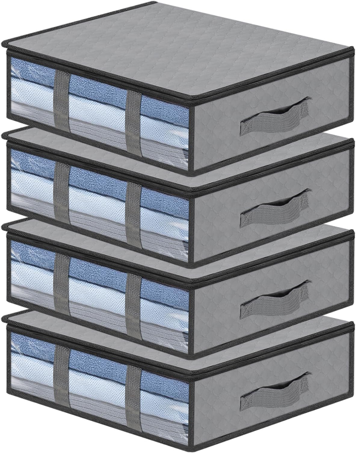 Storage Mit's Lifewit 3 Stück 40L Unterbett Aufbewahrungsbox, Faltbare ...