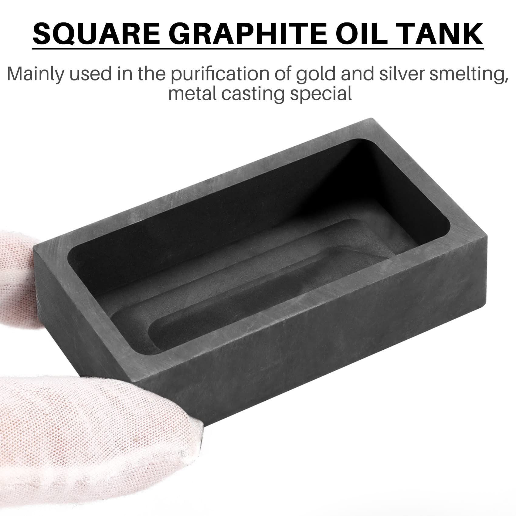 Moule à Lingot en Graphite pour Coulée D'Or et D'Argent (1000 G D'Or / 500G D'Argent)