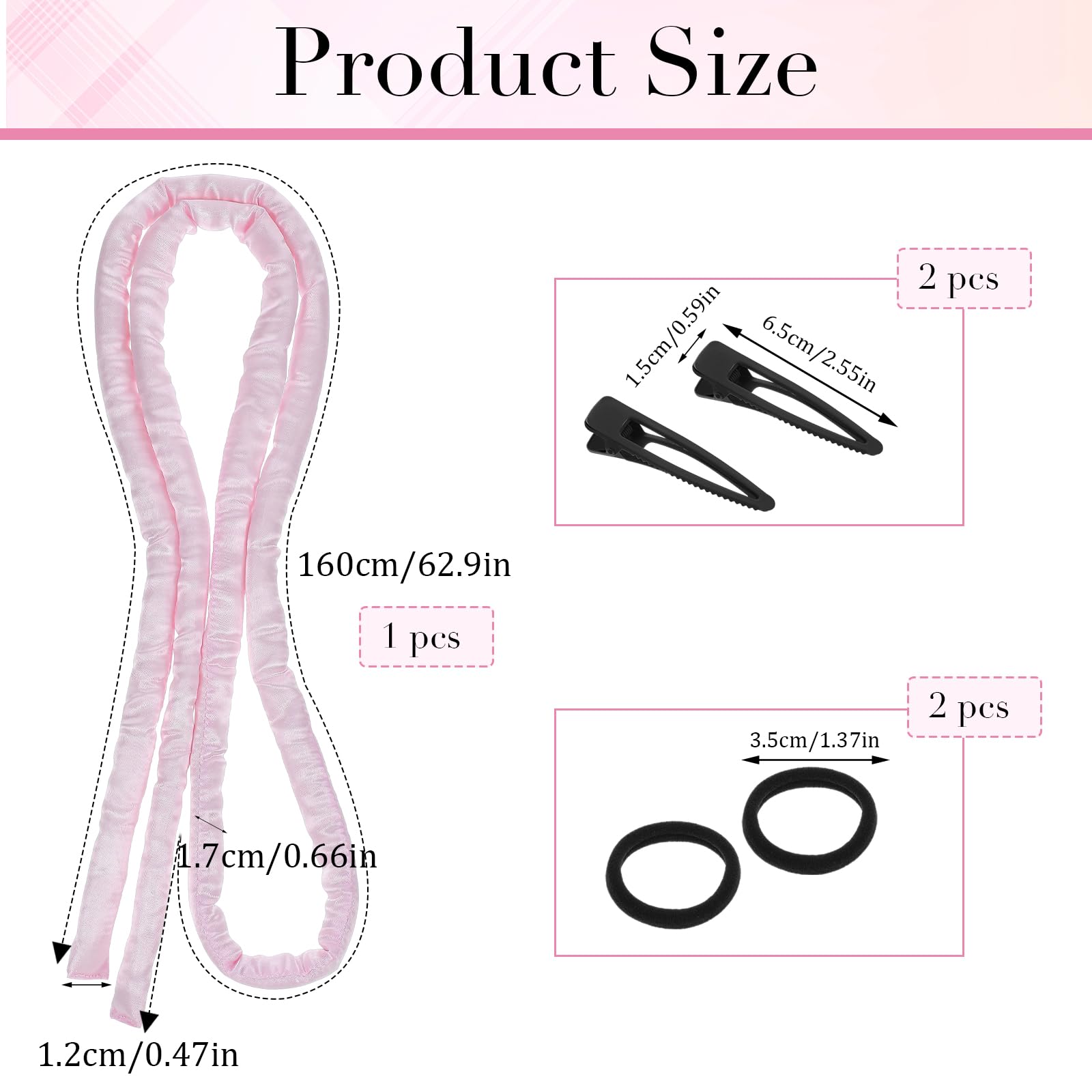 AOZUO Heatless Curling Rod Headband - Image 3