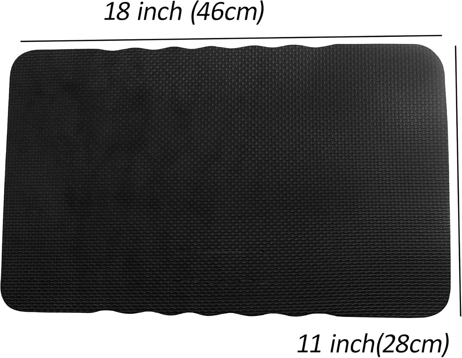 2pcs Premium Thick Kneeling Pad，Knee Pads for Gardening 18x11 Inch Gardening Tools Outdoor Cushions,Gardening Gifts for Women&Baby Bath Essentials (EVA-Soft, Black)