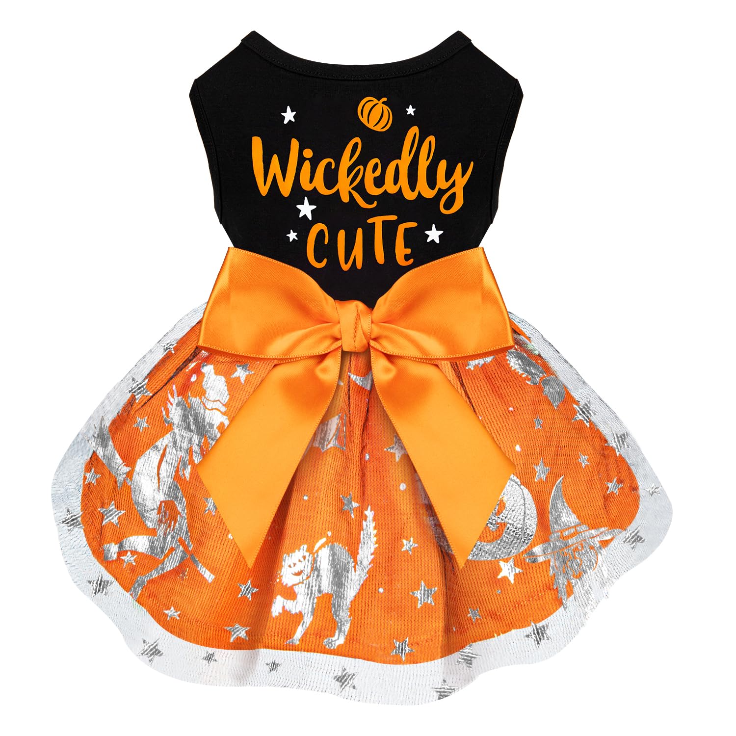 Multicolor Dog Dresses, Funny Puppy Dress with Bow for Small Large Dogs