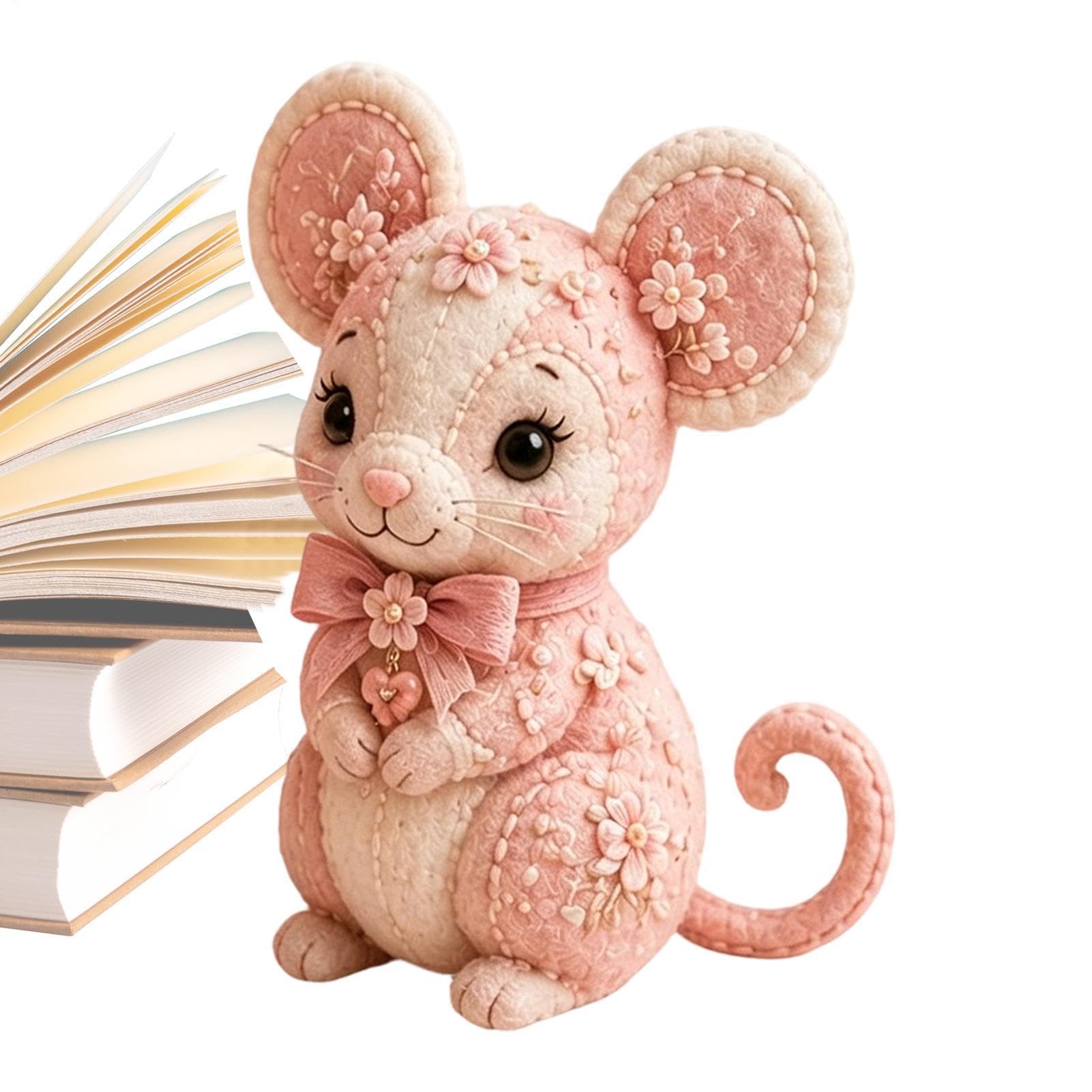Kit de costura de animales para decoración de escritorio y proyectos relajantes en casa 8
