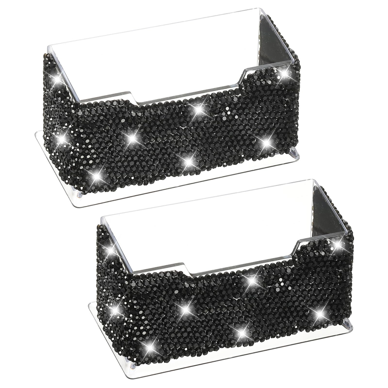 PATIKIL Rhinestone Business Card Holder