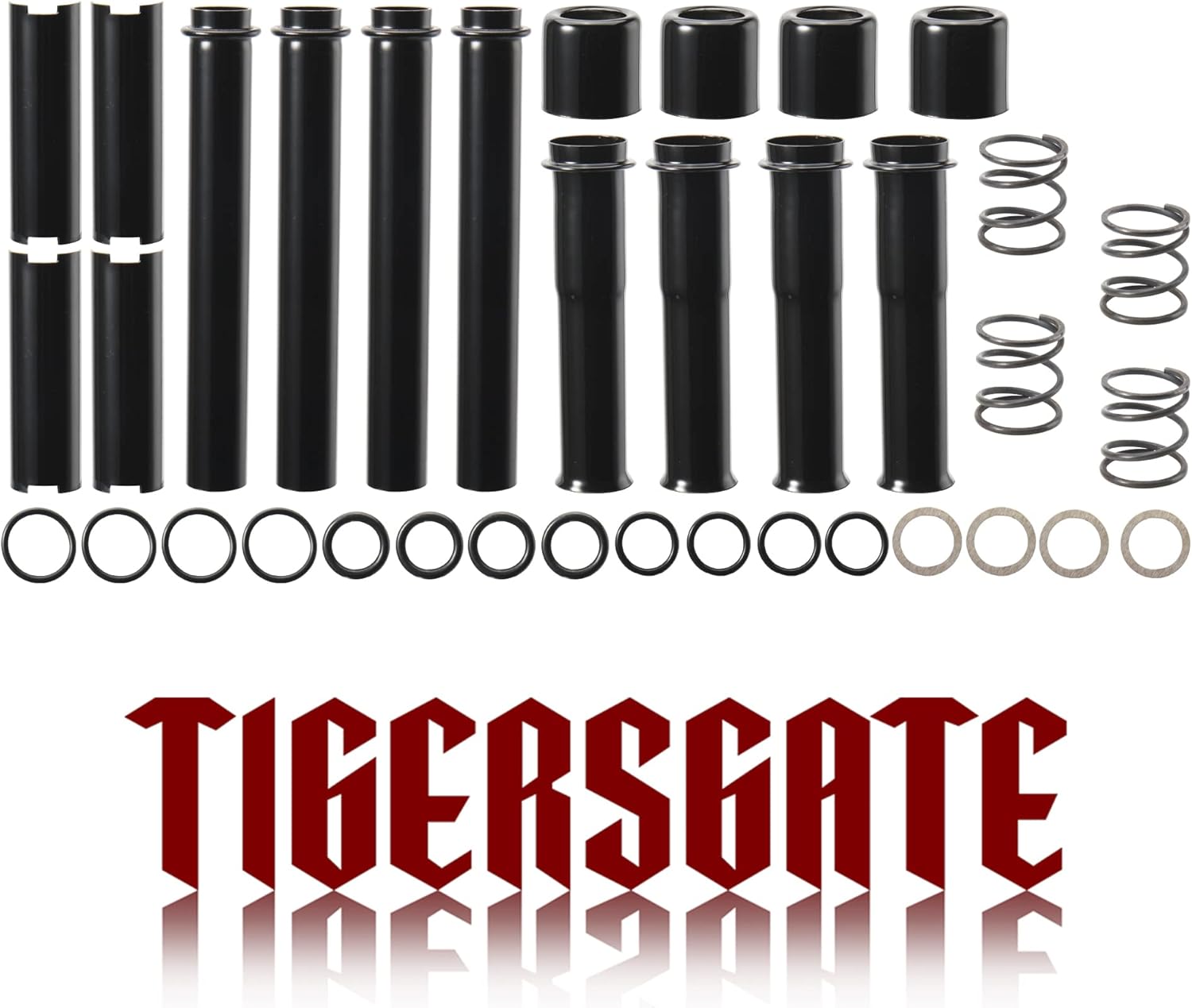 TIGERSGATE Gloss Black Pushrod Cover Kits & Pushrod Cover Seal Kits Compatible with