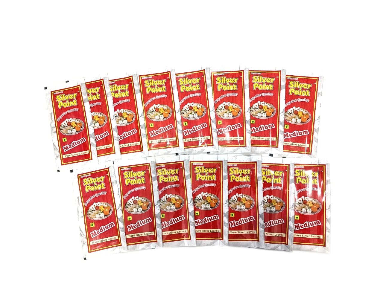 Filigree Foil Sheet, Chandi Vark, Edible Silver Sheets for Indian Sweets, SilverFoil, silver sheet pack of 15 (10sheet in each pack)