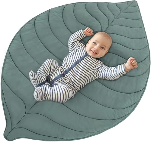 Alfombrillas de juego para bebés, almohadillas para niños de 56 x 42 pulgadas, tapetes de juego extra grandes para bebés, tapete de algodón plegable