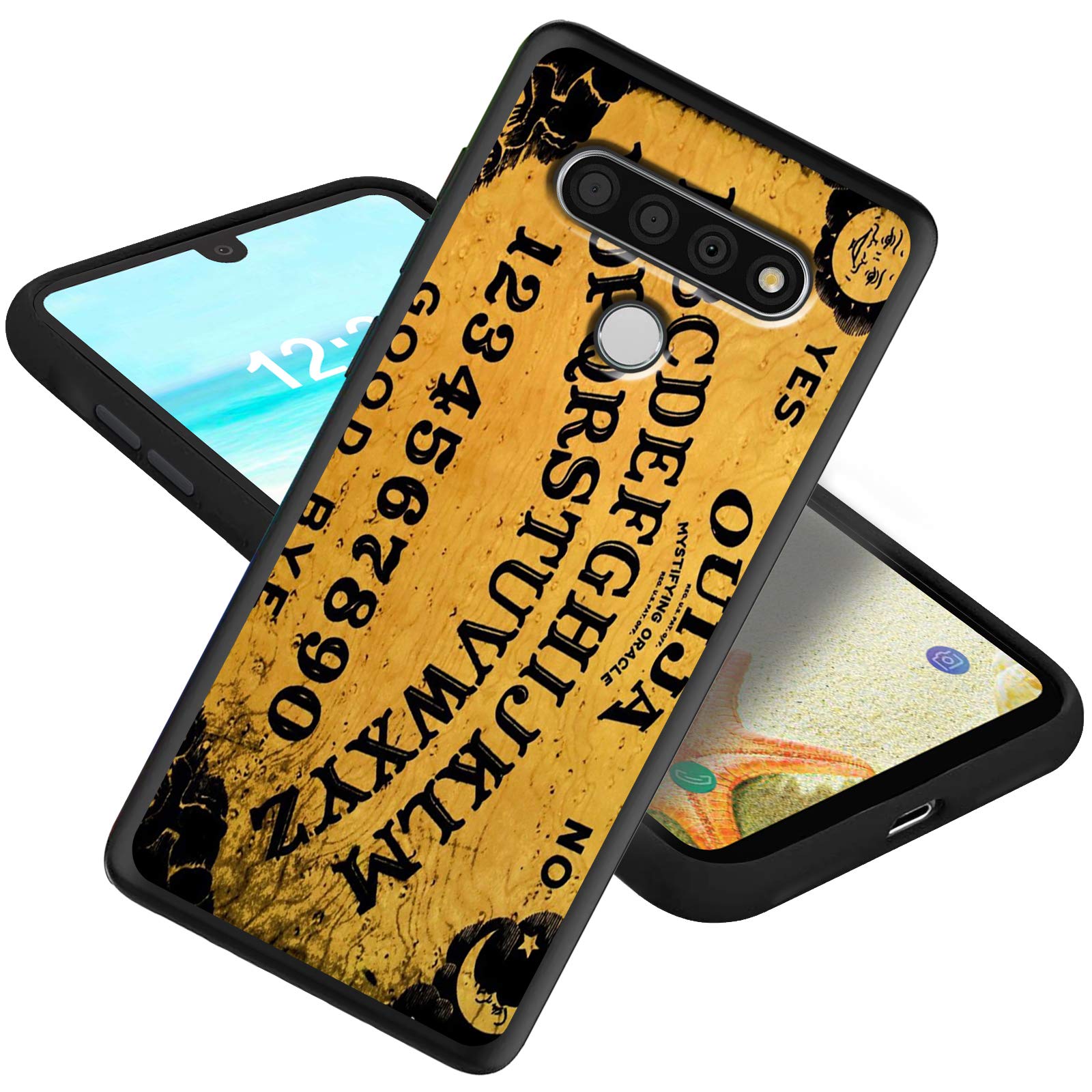 Compatible with LG Stylo 6 Case, Spsun Slim Liquid Silicone Gel Rubber (with Microfiber Lining) Full Body Shockproof Protective Phone Case Cover for LG Stylo 6 2020 - Ouija Board