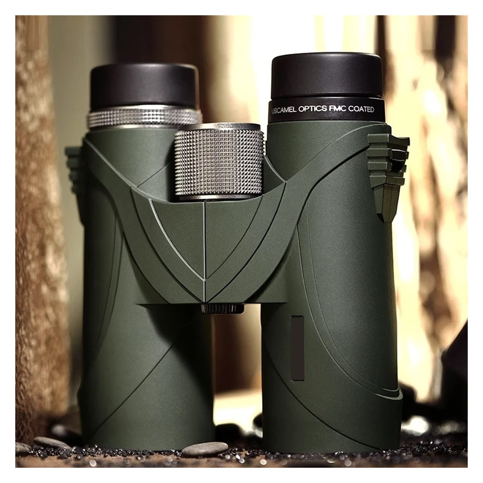 YSJNGF HD 10x42 BAK4 Binolets Wysoka Telescope Adapter statywu do polowania kemping na świeżym powietrzu, zielony