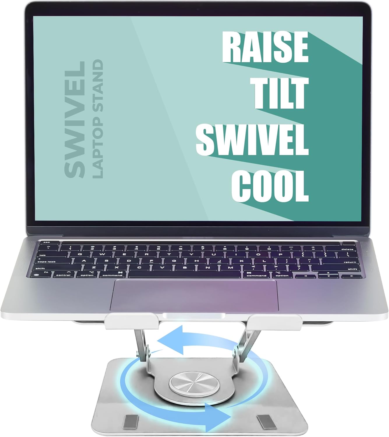 Swivel Laptop Stand for Desk Adjustable Laptop Stand for Desk 360 Rotation Raise