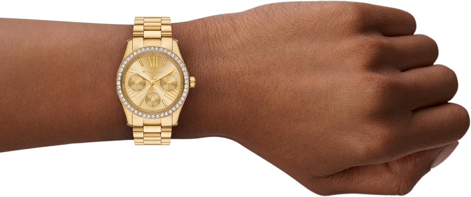 Michael Kors Women's Lexington Multifunction Gold-Tone Stainless Steel Watch (Model: MK4982) - Image 4