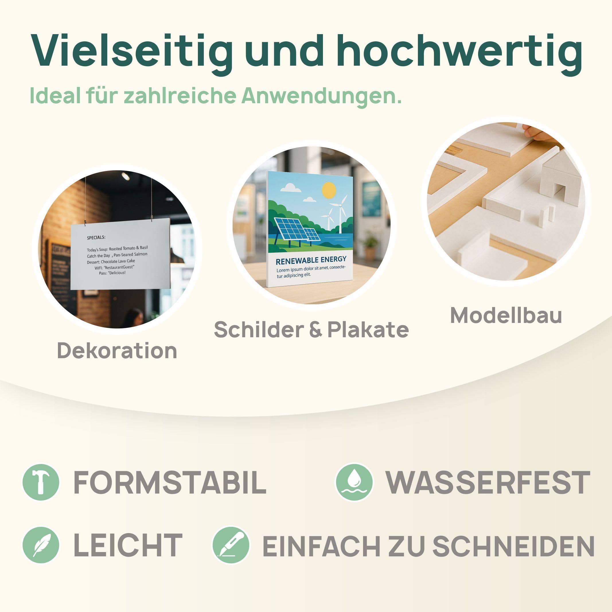 Pegasus Starre weiße Platte, 4 Stück, A3, Dicke 10 mm, Alternative zu Federkarton, leicht, wasserdicht und langlebig, für Druck und Schilder (A3-42 x 29,7 mm)
