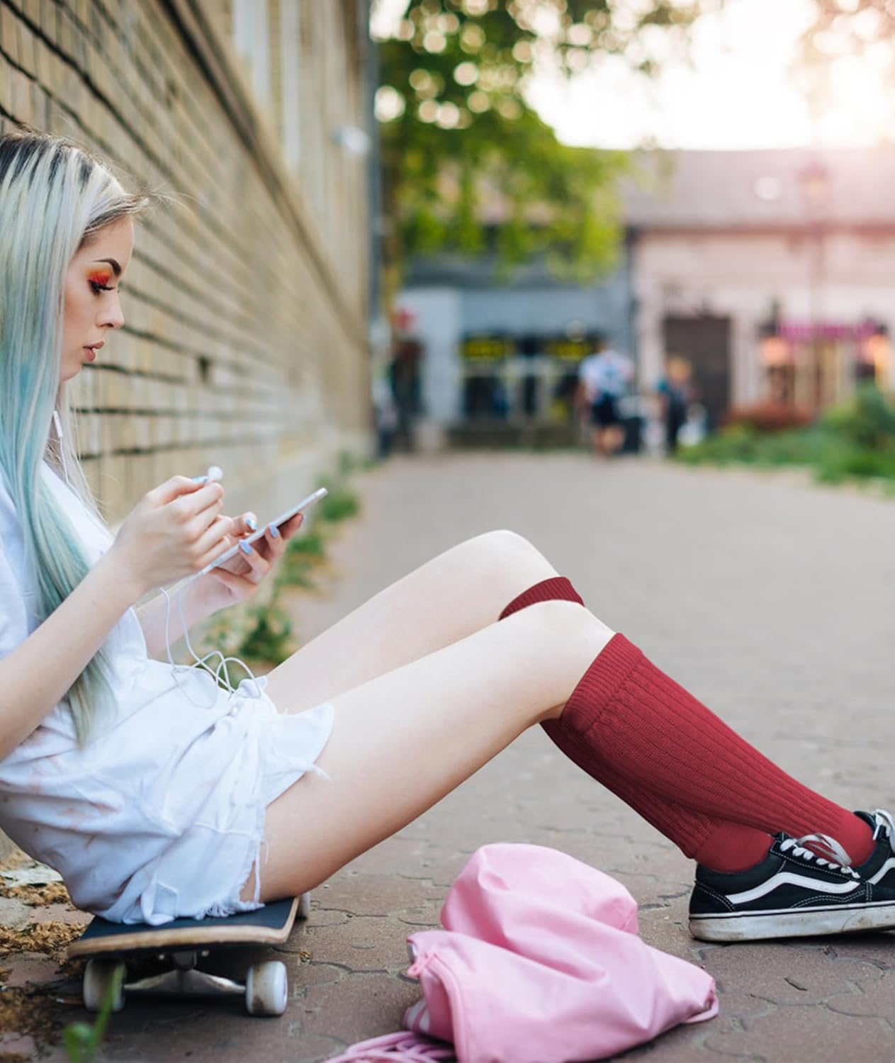 YSense 6 Pairs Slouch Socks Women, Knee High Long Boot Stockings for Winter, Soft Knit Casual Crew Slouchy Scrunch Socks - Image 3