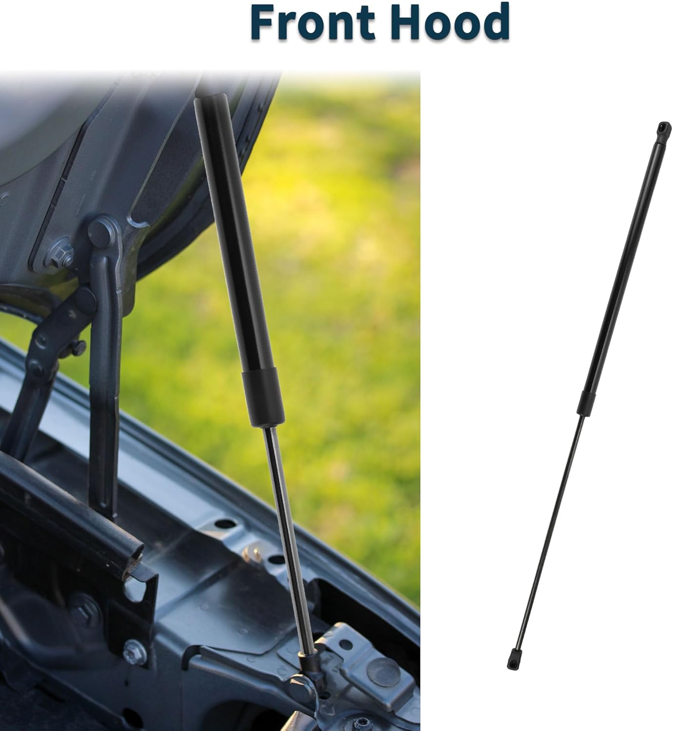 Front Hood Lift Supports Struts Bonnet Gas Spring for Audi A4 A5 S4 S5 2009-2016 Black 1PCS