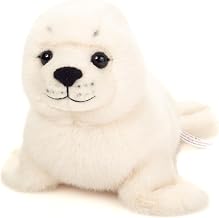 Teddy Hermann 90041 Seal White 25 cm, Cuddly Toy, Sustainable Plush Toy with Recycled Materials, Special Edition Yaqu Pacha