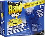 Raid Max Fogger, Insect Killer for Mosquito, Ant, Roach, Spider, Flea, For Indoor Use, 2.1 oz, 3 Count