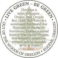 Vista 5 de Out of the Woods of Oregon Made in the USA Bow Style Bread and Bagel Slicer Bread Knife for slicing Sourdough, Bagels and more - Natural Alder