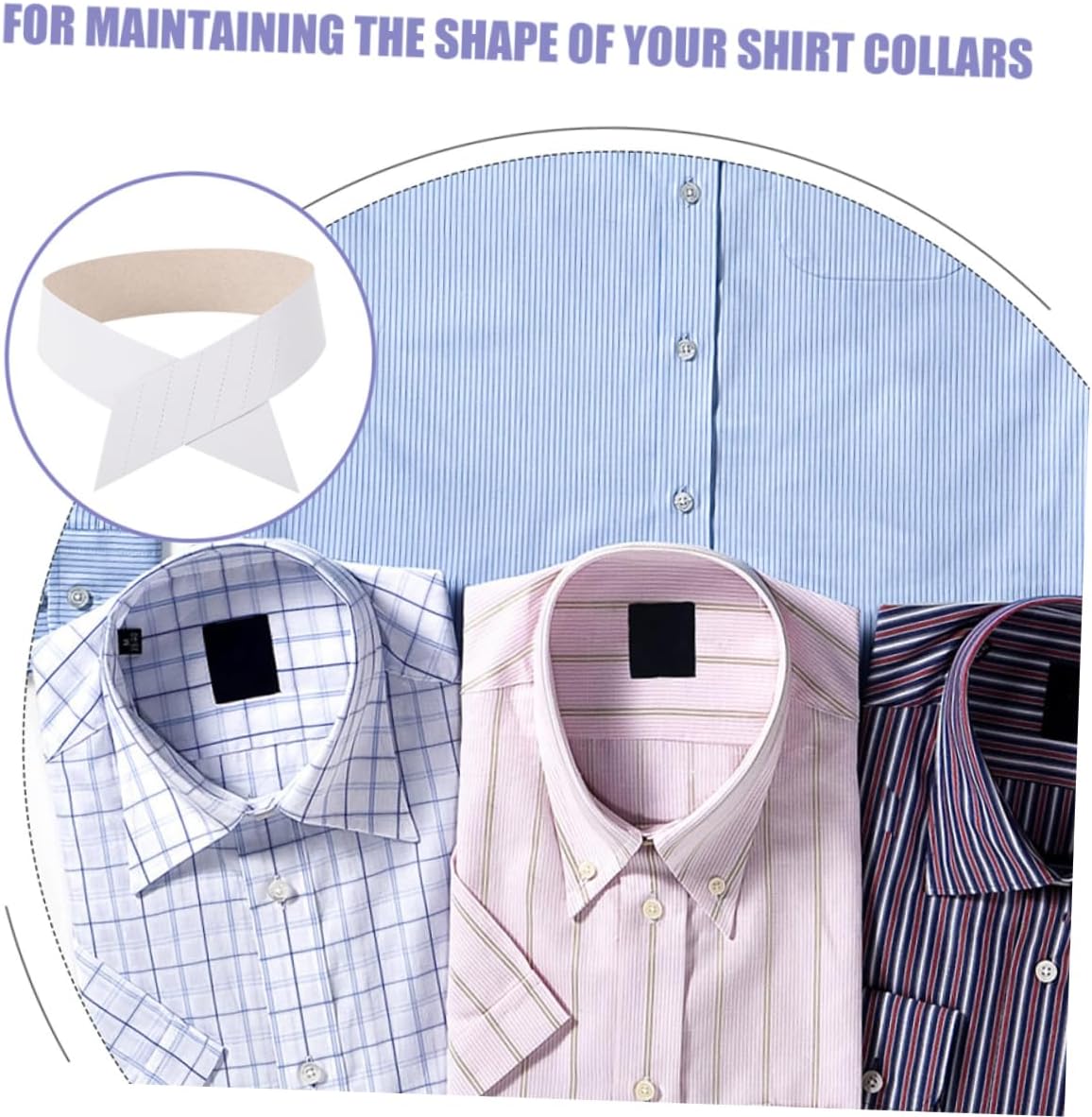 Holibanna 200pcs Paper Collar Stays for Men Sturdy and Flexible Shirt Collar Inserts for Dress Shirts Support for Crisp Appearance for Daily Wear