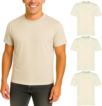 Wise Owl Accessories Mens T-Shirts Short Sleeve Crewneck Cotton Soft Comfortable Fashion T Shirts for Men, 3 Pack