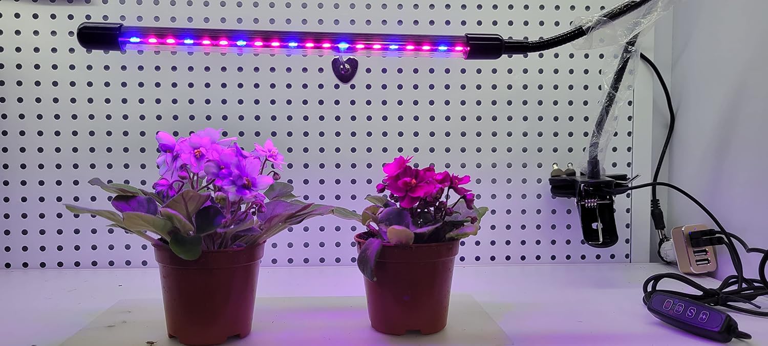 Grow Light Growing Lamp 60W Plant Lights LED Grow Light 3 Head 9 Dimmable Levels Plant Growing Lamps for Indoor Plant Adjustable Gooseneck,3 9 12 H Timer 3 Switch Modes