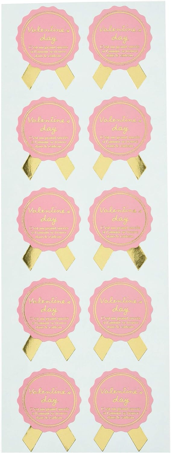 GIFT Seal Great Ribbon Type Pink (X 100 Sheets) SV – 18S