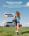 Portable Bluetooth Speakers Wireless, 200W Peak Loud Sound/Deep Bass for Party, IP65 Waterproof Outdoor Speaker w/ 2*Subwoofer/2*Tweeter/DSP/Bass Boost/TWS/TF/USB/AUX, 24H Playtime