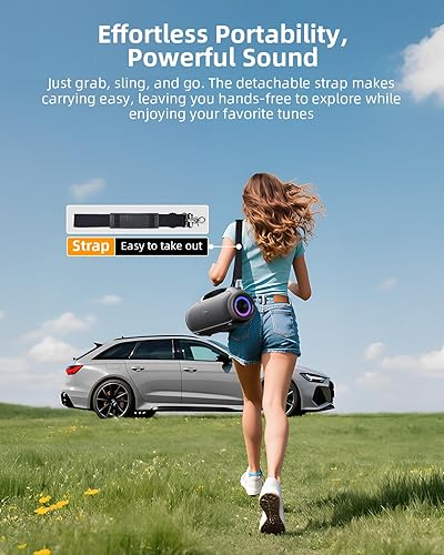 Miniatura 7 de Altavoces Bluetooth portátiles actualizados inalámbricos, sonido alto pico de 200 Wgraves profundos para fiesta, IP65 impermeable al aire libre