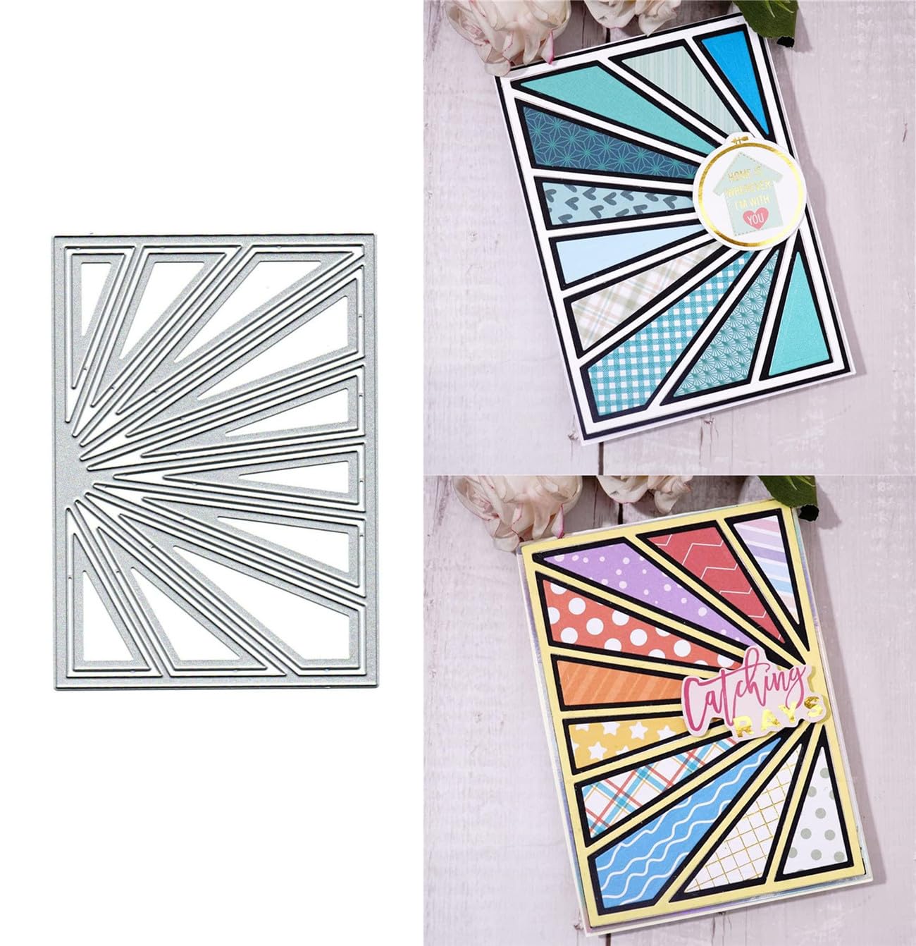 Metal Scrapbooking Dies - 3D Background Stencils -30