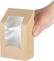 Vista 12 de Restaurantware -Cafe Vision - Contenedores para sándwich de 5.9 x 3.7 pulgadas, 200 cajas de papel sándwich de corte angular, con ventana