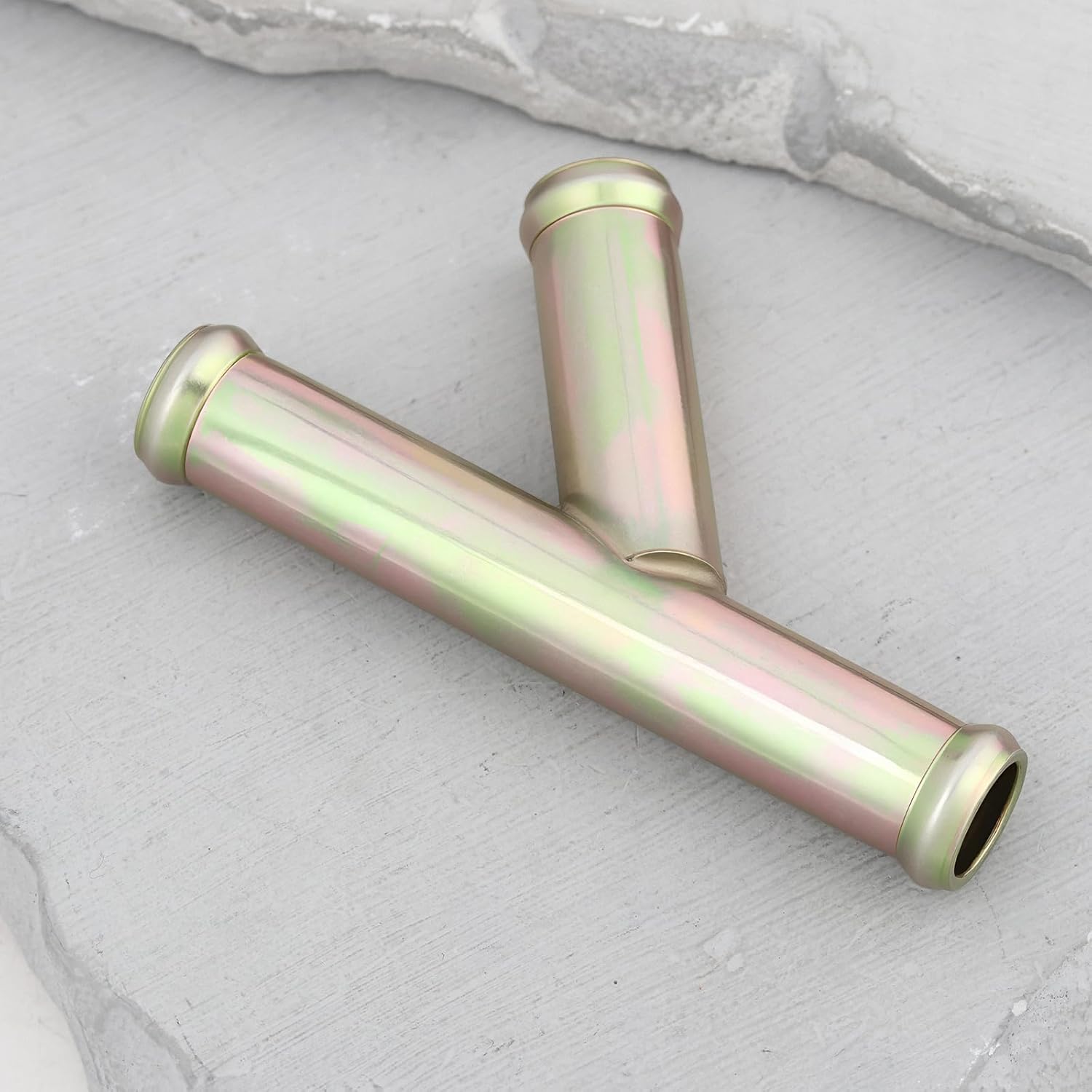 2pcs Heater Hose Y Wye Connector 16mm Coolant Pipe Adapter Y-Type