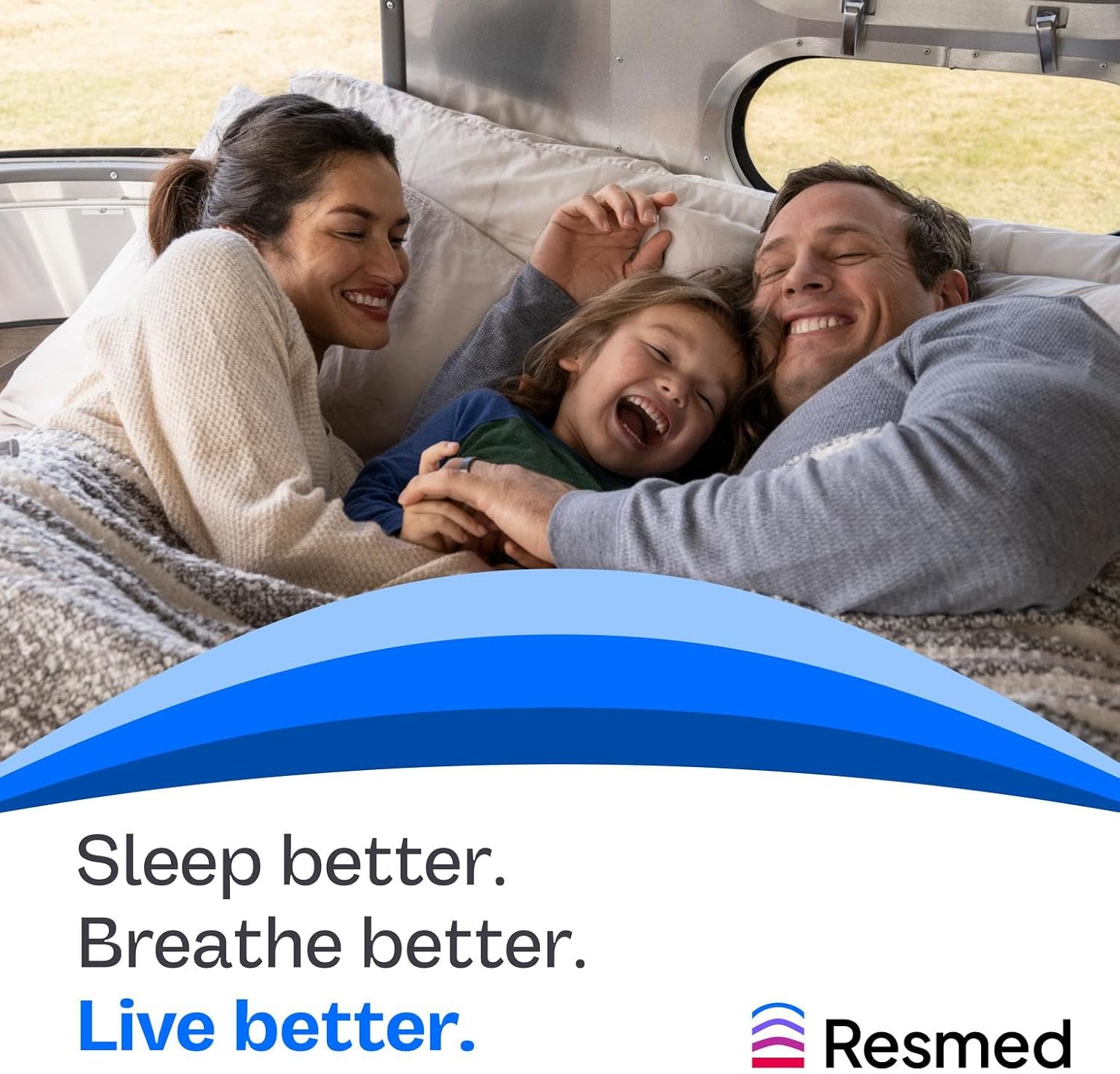 ResMed CPAP Headgear - AirFit F30 - Replacement - Standard Size - Grey - Unisex - Adults with Sleep Apnea - CPAP Accessories