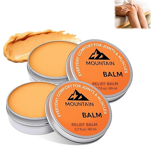 2PCS Mountain 3xBalm,Mountain3x Relief Balm,Joint and Muscle Support Balm, Fast