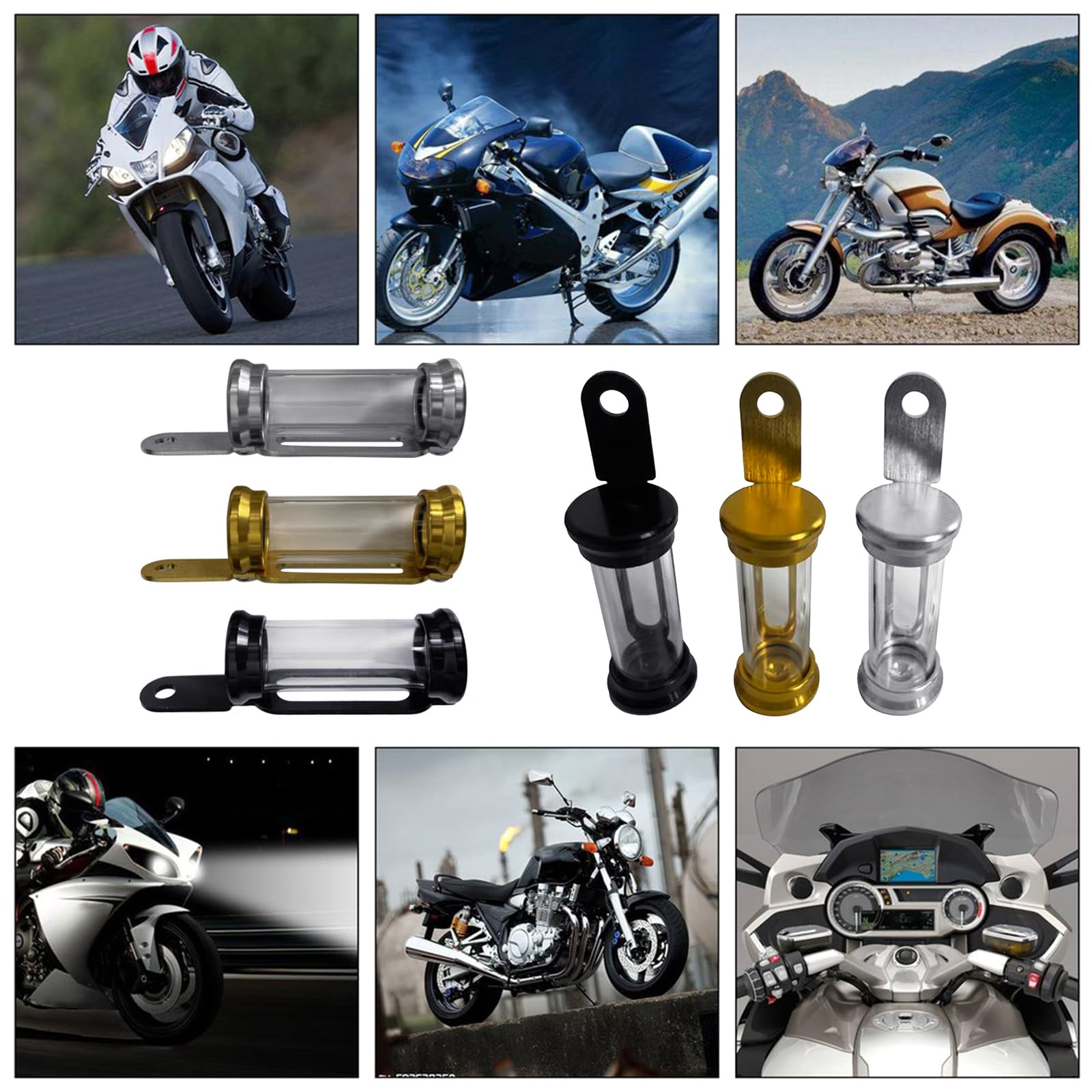 Zeiwohndc Universal Motorcycles Metal Tax Disc Tube Holder Scooter ...