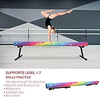 Vista 14 de 6ft/8ft Gymnastics Balance Beam, High and Low Floor Beam Gymnastics Equipment for Kids/Adults,Gymnastics Beam for Training