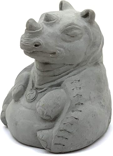 Miniatura 3 de Meditación sellada con rinoceronte para uso al aire libre, hecha a mano en los Estados Unidos (antiguo)