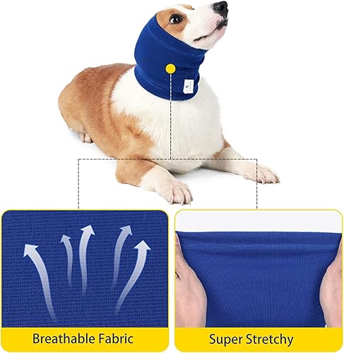 Miniatura 5 de PUMYPOREITY Cubierta calmante para orejas de perro, protección contra el ruido, protección de oídos para el alivio de la ansiedad, capucha calmante