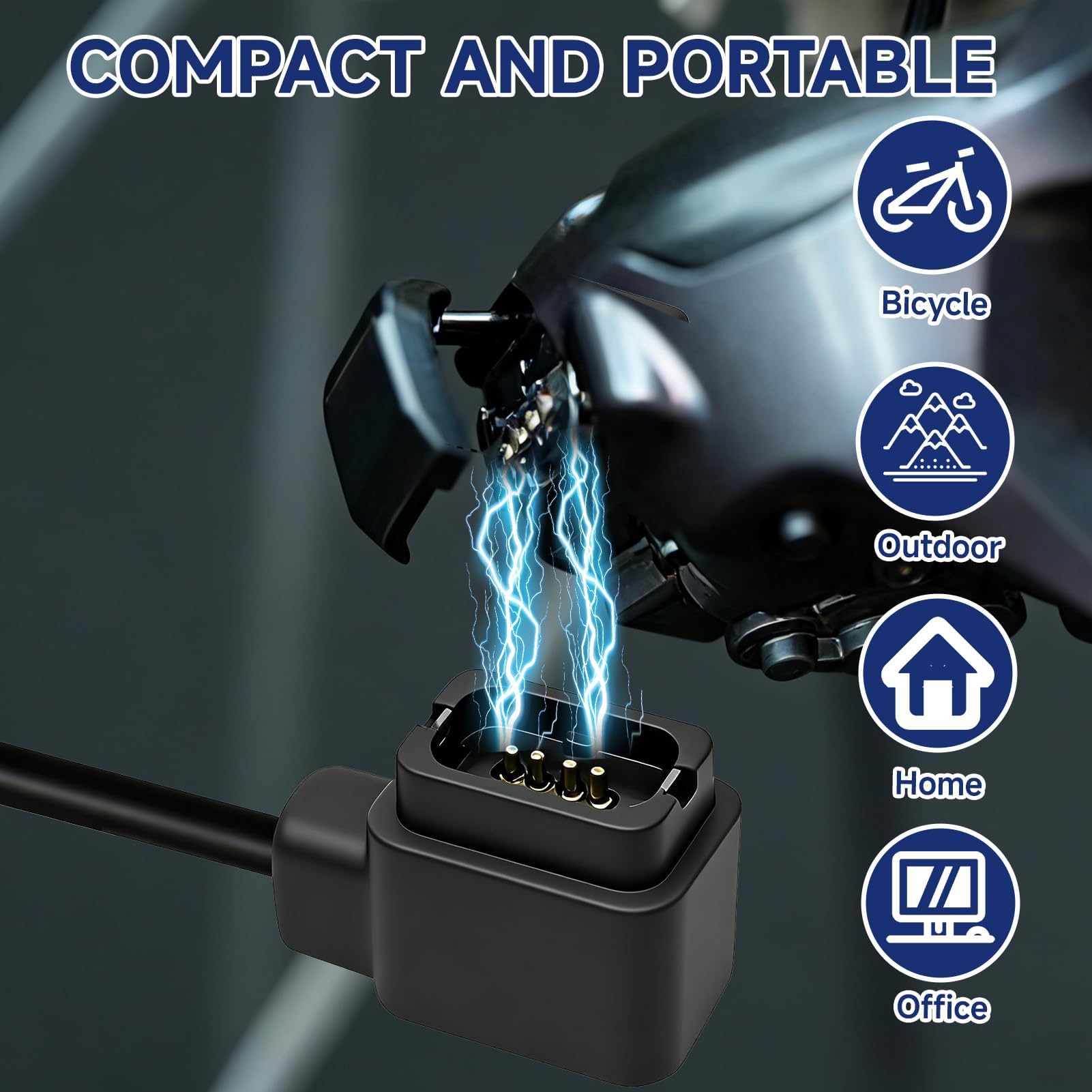 Cavo di ricarica EW-EC300 compatibile con Shimano Di2 a 12 velocità, caricatore rapido e sicuro per trasmissione bici da strada, cavo di ricarica EC300 magnetico per 105 7170 8170 9250 9250 9270