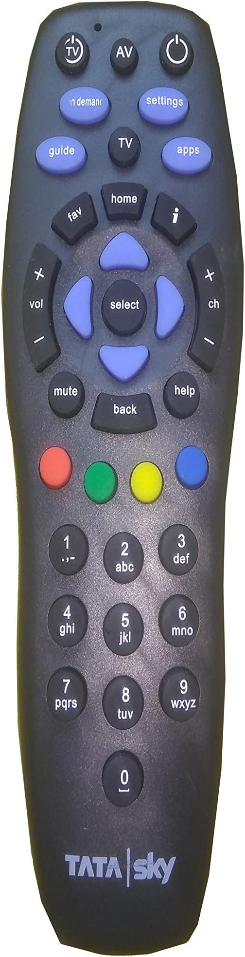 Tata Sky Plastic Dth Remote Controller(Black)