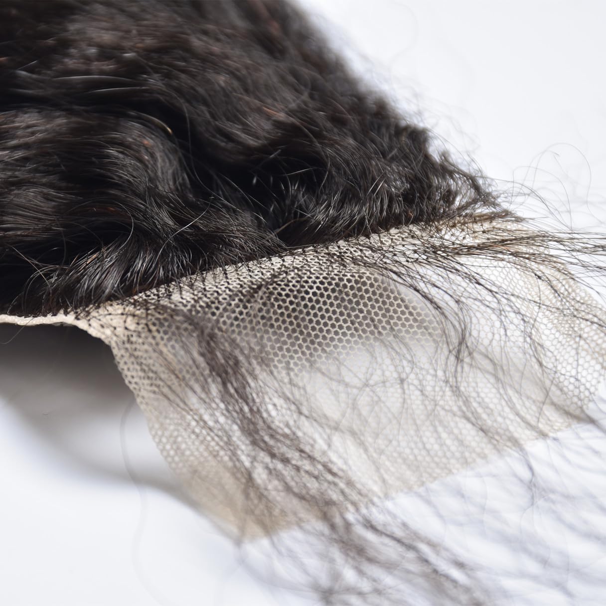 2x6 Kinky Straight Lace Closure Brazilian Human Hair Coarse Italy Yaki Closure 6x2 Frontal For Black Women Pre Plucked Natural Black (2x6 kinky straight closure, 18inch)