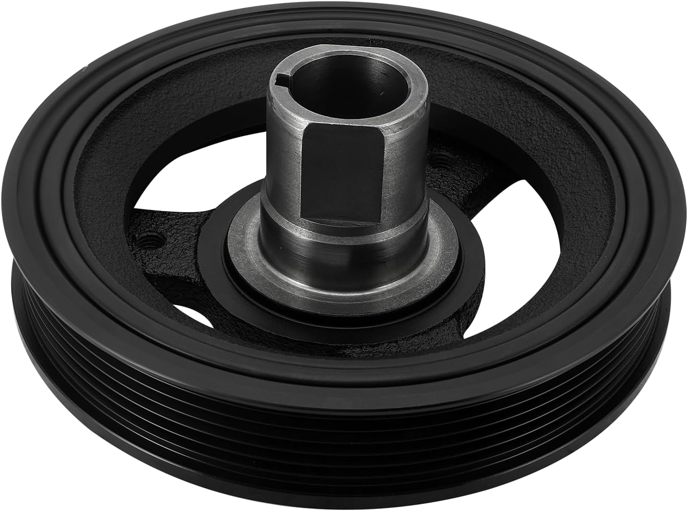 AULINK 594-451 Harmonic Balancer Crankshaft Pulley For 2010-2015 Buick Allure LaCrosse Regal Verano,For 2005-2015 Chevy Captiva Sport Cobalt HHR,For 2011 Saab 9-5,For 2004-2007 Saturn Ion 2.0L 2.4L L4