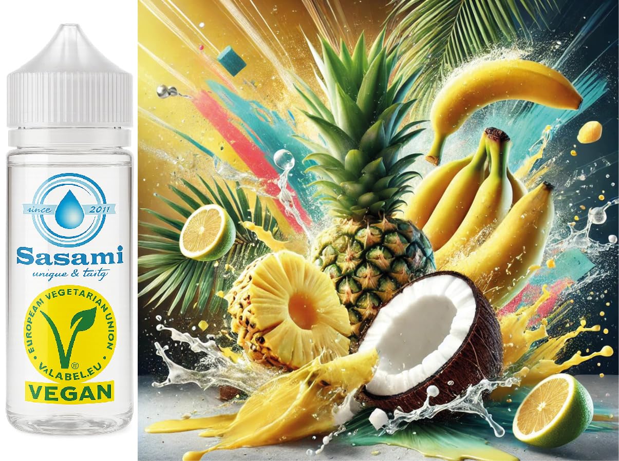 Tropical Fruit - Piña, Banana, Coco, Limón Aroma Concentrado - Vegano - Sasami - 100ml