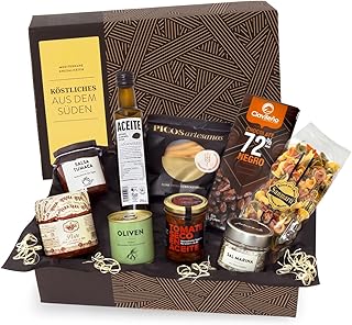 Köstliches aus dem Süden | Vegetarisches Geschenkset mit mediterraner Feinkost, nativem Olivenöl Extra und Meersalz | Geschenkfertig verpackt | GESCHENKVOLL