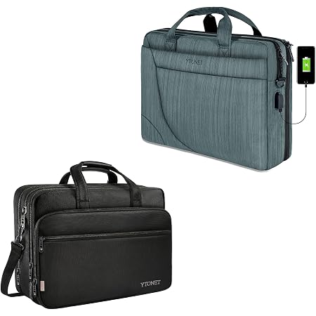 Amazon.com: Bolsa para ordenador portátil para hombres y mujeres de gran  capacidad resistente al agua, bolsa de ordenador con forro suave para  maletines para el trabajo de viaje de la escuela :